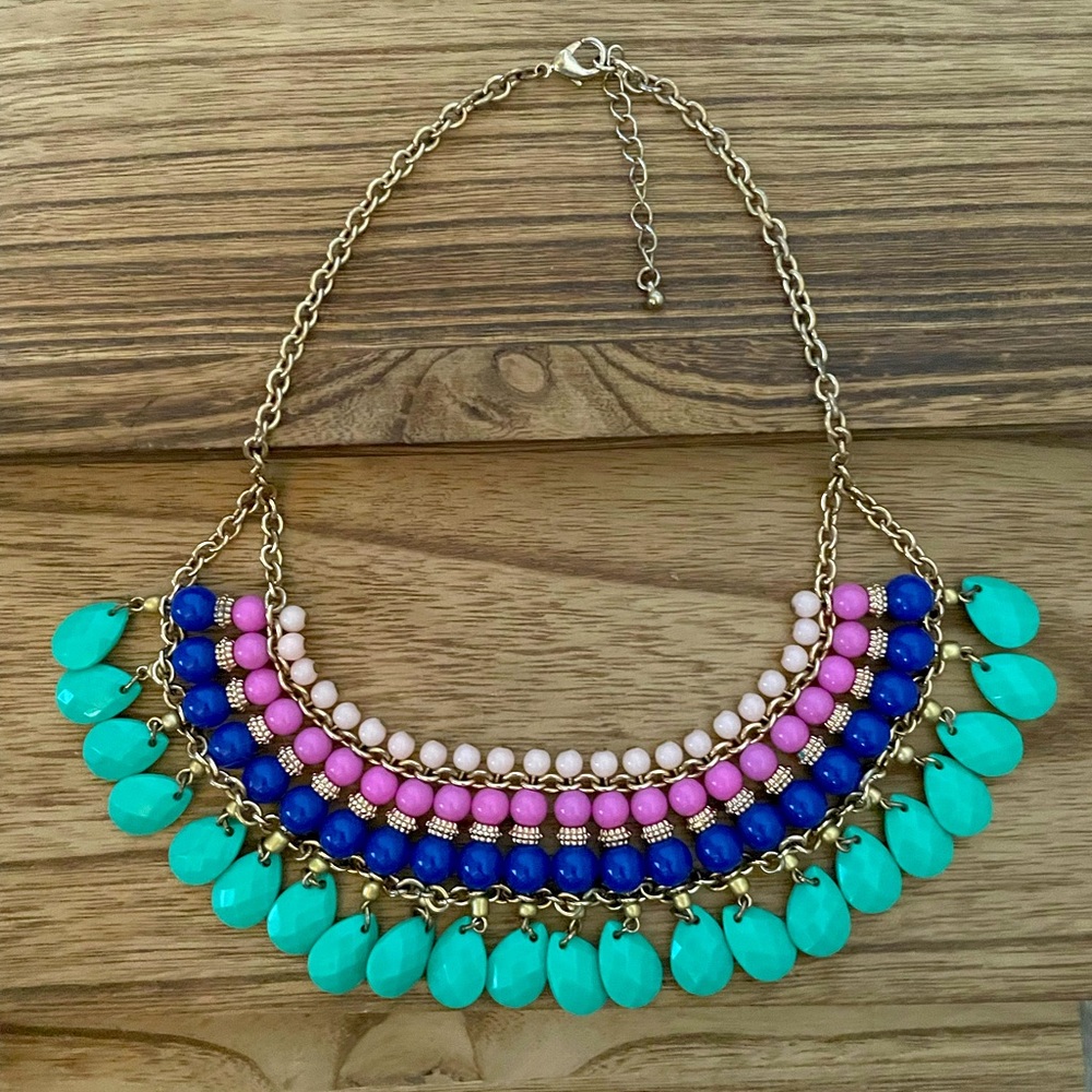Modern Egyptian Style Bib Statement Necklace